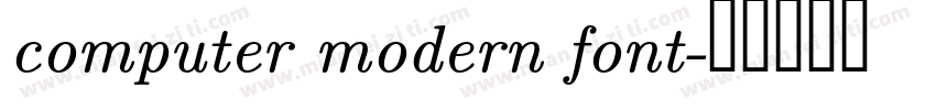 computer modern font字体转换